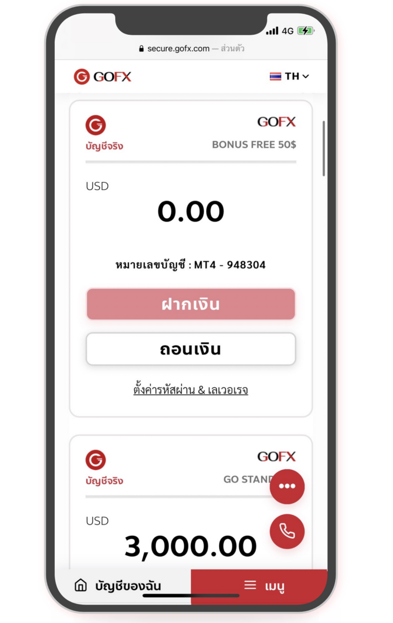 5. เปิดบัญชีโบนัส $ 50 สำเร็จ